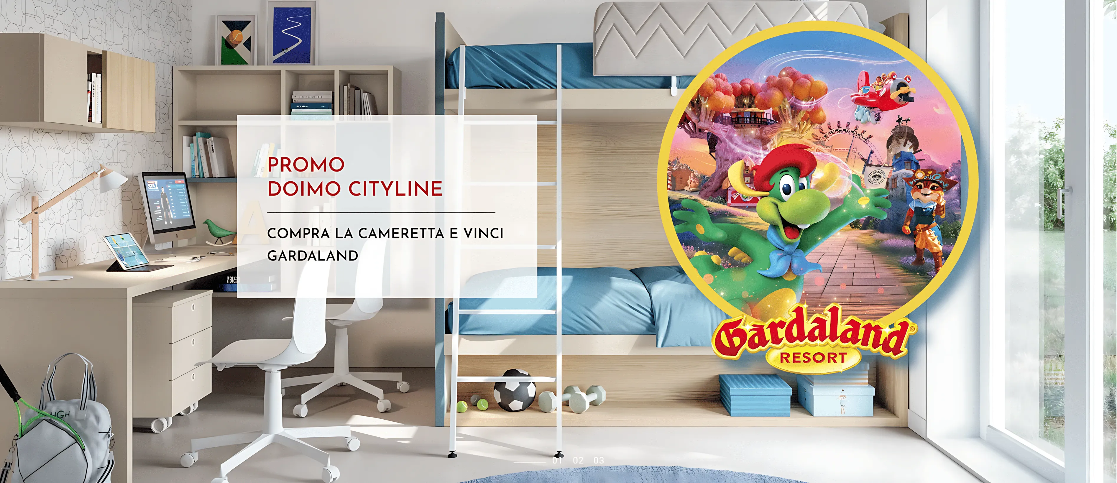 Promo Doimo Cityline: Camerette in Offerta e Concorso Gardaland | Padovani Arredamenti